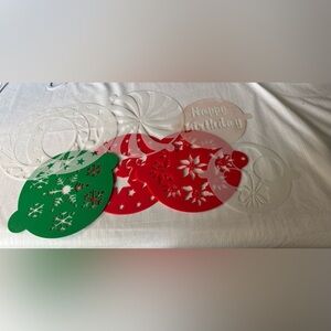 Lot of Pampered Chef Cake Stencils EUC